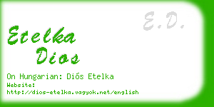 etelka dios business card